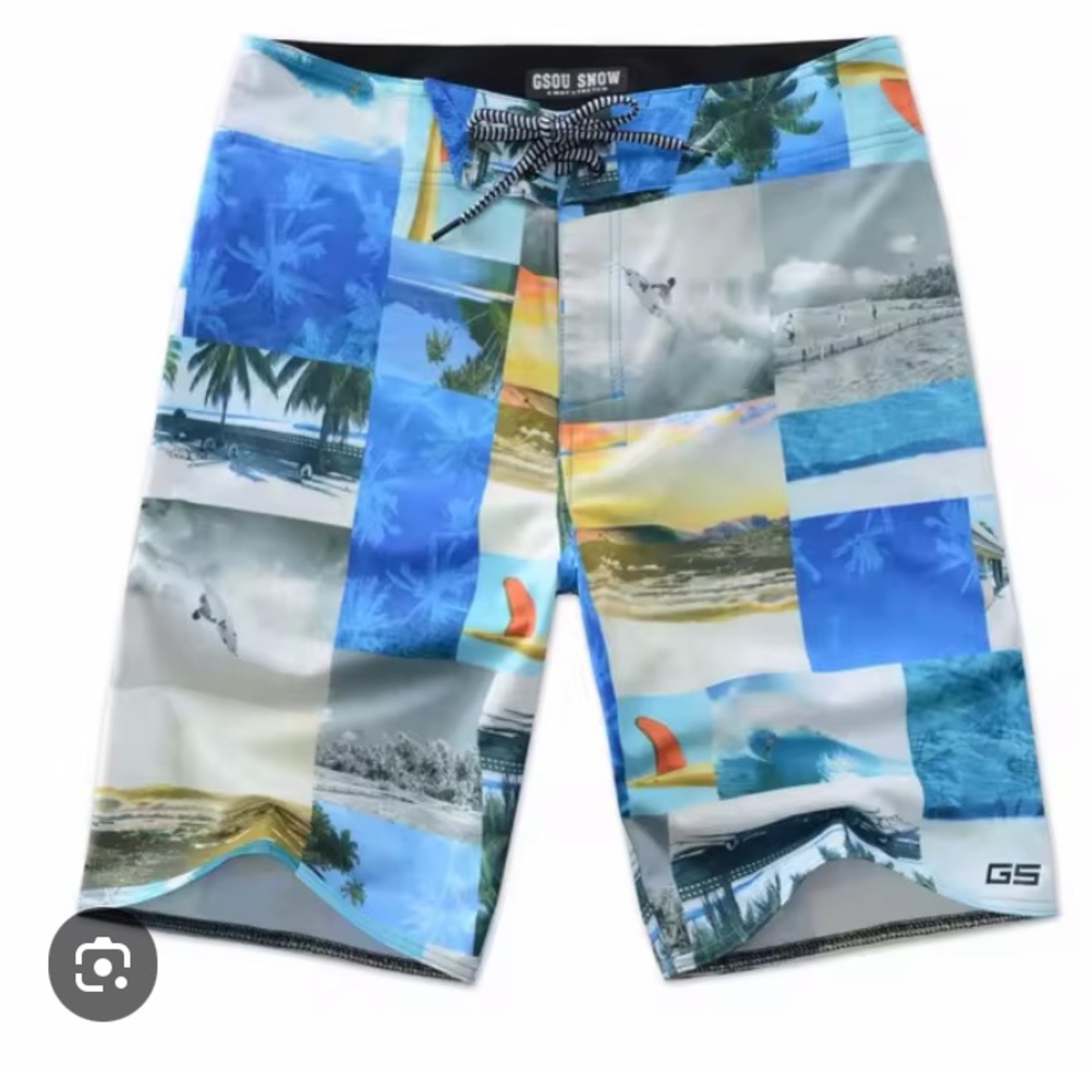 GSOU snow beach shorts